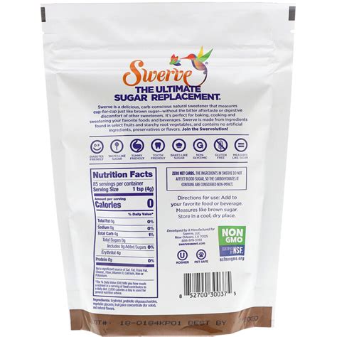 Swerve The Ultimate Sugar Replacement Brown 12 Oz 340 G Iherb