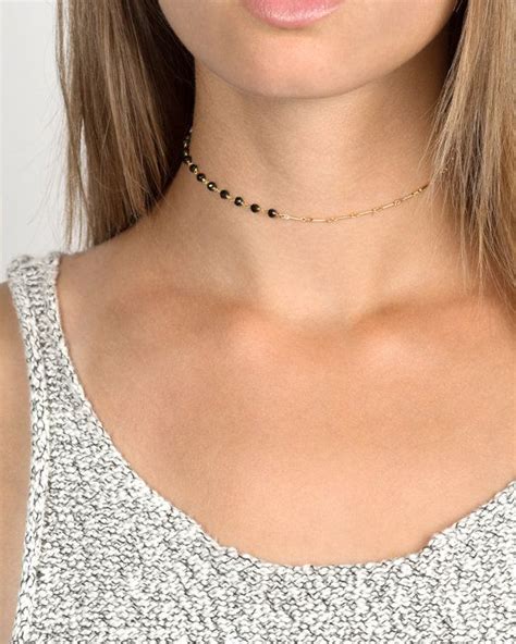 Dainty Boho Choker Necklace With Bar Chain By LayeredAndLong Collares