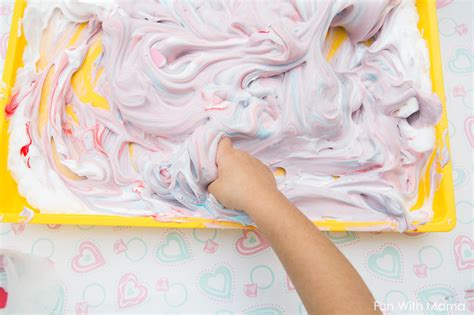 Shaving Cream Painting Process Art For Preschoolers Fun
