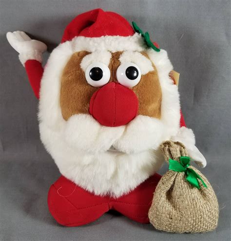Santa Mr Potato Head Plushie Nanco Hasbro Stuffed Etsy Plush Dolls