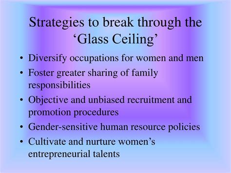 Ppt Breaking Through The Glass Ceiling Powerpoint Presentation Free Download Id1821760