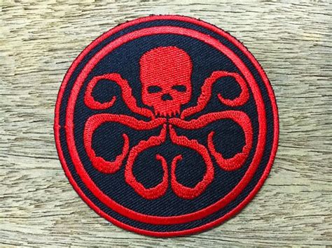 Marvel Comics Captain America Hydra Logo Embroidered By Thetime