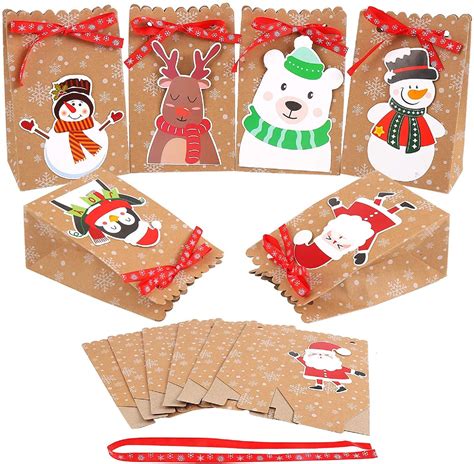 Xmas Gift Boxes Pack Christmas Craft Paper Boxes Xmas Gift Etsy