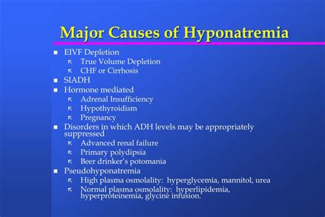 Severe Hyponatremia