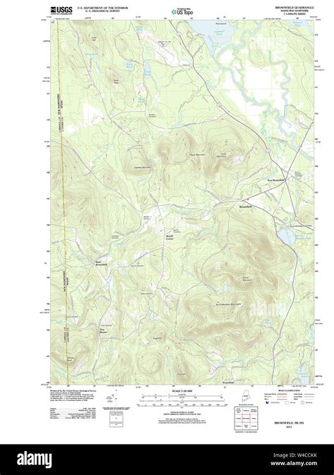 Maine Usgs Historical Map Brownfield 20110906 Tm Restoration Stock