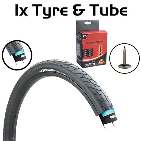 Vandorm Wind 26 Mtb Slick Bike Puncture Protection Tyre And Tube Deals