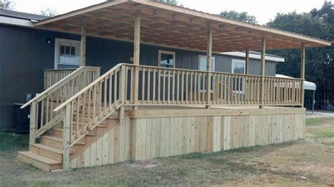 Covered Deck 16x20 With Metal Roof Double Wide Queen Pinterest