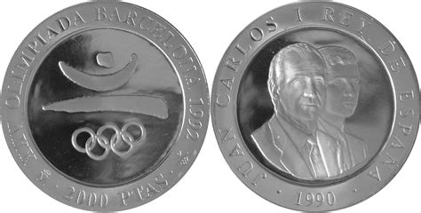 Die olympischen sommerspiele 2004 (offiziell spiele der xxviii.olympiade genannt) fanden vom 13. Spanien 2000 Pesetas 1990 XXV. Olympische Sommerspiele ...