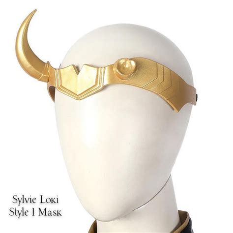 Loki And Sylvie Lady Loki Helmet Horns Mask Cosplay Costume Accessorie