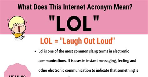 Lol Meaning How Do You Define The Popular Acronym Lol Esl Forums