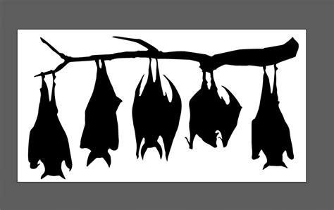 Bats Hanging Around Svg File Etsy