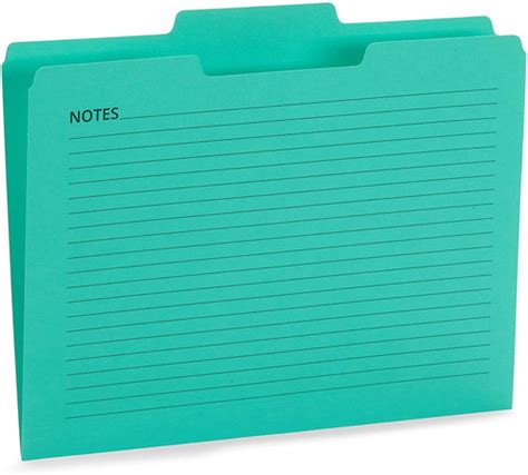 Blue Summit Supplies 25 Notes File Folders Letter Size Ass Envío Gratis