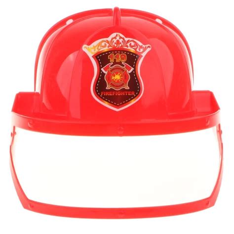 Kid Pretend Play Fireman Safety Helmet Firefighter Hat Costume Party