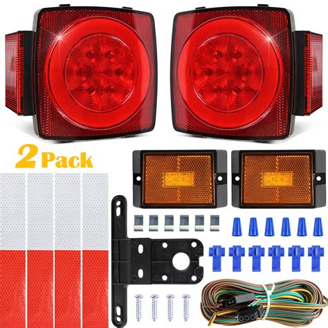 Buy Topnew New Version Boat Trailer Lights Kit Square Submersible Led