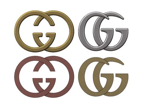 Stl File Gucci Gg Logo Replica 3d Print Model 👜・3d Printable Design To