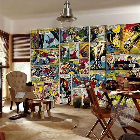 Comic Strip Style Wallpaper For Walls Marvel Comics Superheroes Silk