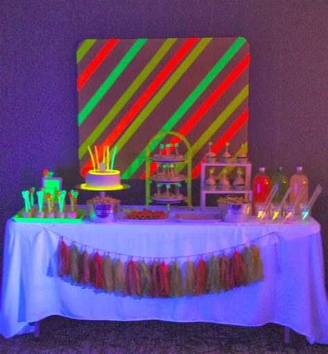 Threelittlebirds Events Neonglow In The Dark Birthday Party