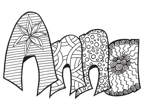 Anna Free Printable Coloring Page Personalized And Custom Pages