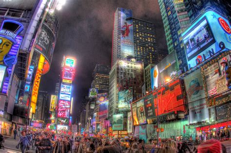 Times Square Nyc Hdr Photo Of Times Square New York Ci Ron Savage Flickr