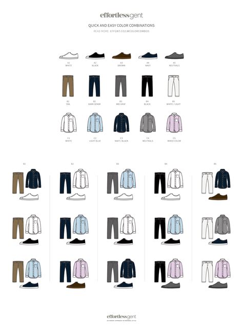 A Guide To Making Sure Your Clothes Match Each Other Infographic