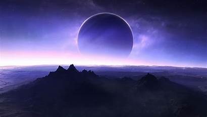 Eclipse Space Planet Solar Mountain Wallpapers Desktop