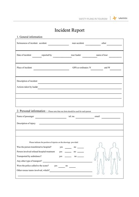 Company Incident Report Templates At