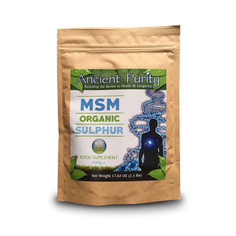 Msm Pure Sulphur Ancient Purity Revealing The Secrets Of Health