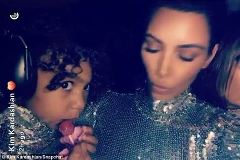North West Matches Her Mother Kim Kardashian In Silver Sequin Dress In New York Daily Mail Online