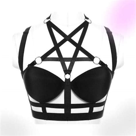 Pentagram Harness Body Cage Gothic Babe Co