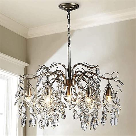 Saint Mossi K9 Crystal Chandelier With 7 Lights Raindrop Chandelier In