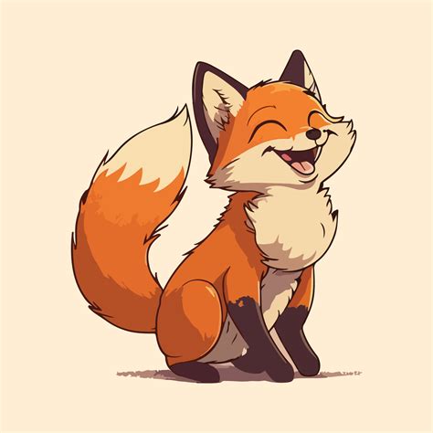 Cute Fox Cartoon Characters Vector Illustration Eps 10 23826054 Vector