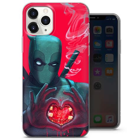 Deadpool Phone Case Marvel Cover Fits For Iphone 12 Pro Max Etsy