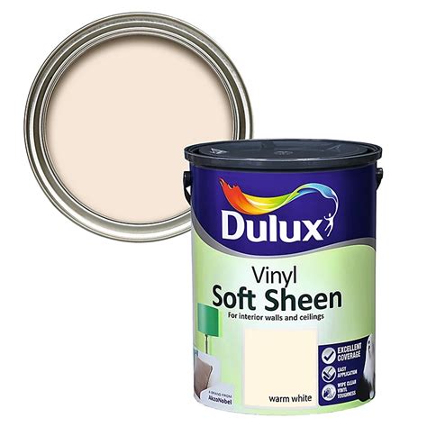 Dulux Warm White Mid Sheen Emulsion Paint 5l Tradepoint