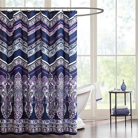 Intelligent Design Adley Shower Curtain In Purple Bed Bath And Beyond
