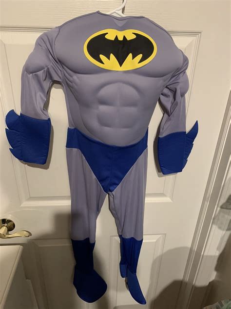 Dc Comics Padded Batman Costume Muscles 3 Piece Set S Gem