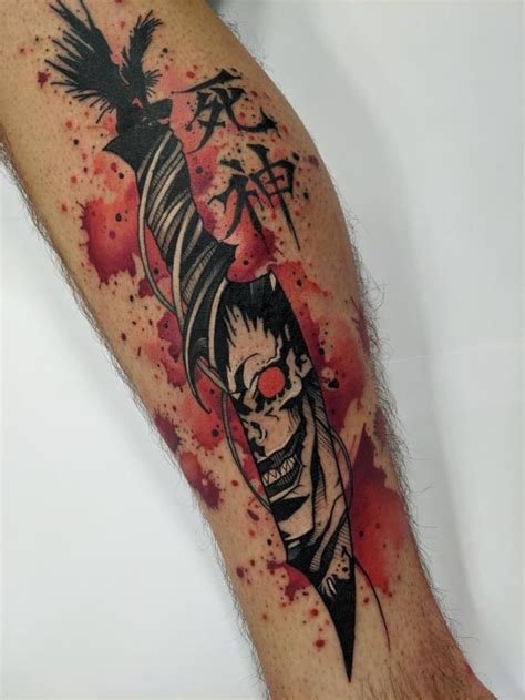 Ryuk Death Note Tattoo Tattoosnob Uploaded By баблгамчик On We Heart
