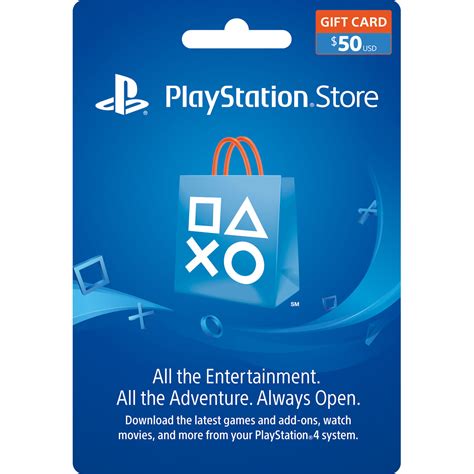 Videos, and more for the playstation 3 and psp. Sony PlayStation Store $50 Gift Card 3002072 B&H Photo Video