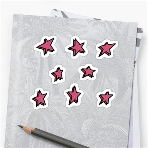 Multiple Pink Stars Millions Of Unique Designs By Independent Artists