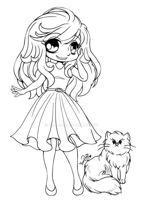 Alyce And Lila Bear Open Lineart By Yampuff On Deviantart Chibi