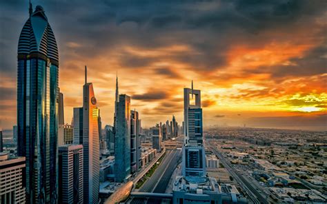Descargar Fondos De Pantalla Dubai Emiratos árabes Unidos Tarde