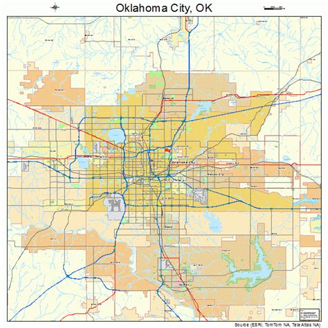 Oklahoma City Oklahoma Street Map 4055000