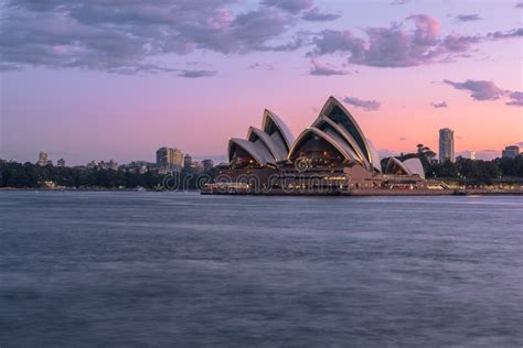 Sydney Opera House At Sunset Editorial Stock Image Image Of Shore