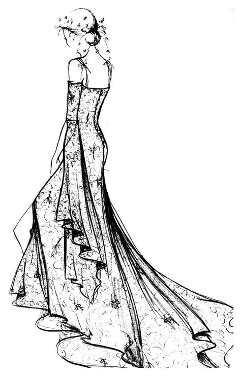 Find more fashion model coloring page pictures from our search. Robe dentelle chantilly - Fashion, clothing and jewelry ...