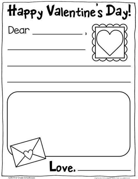 Valentines Day Writing For Kinders Kindergarten Writing Prompts