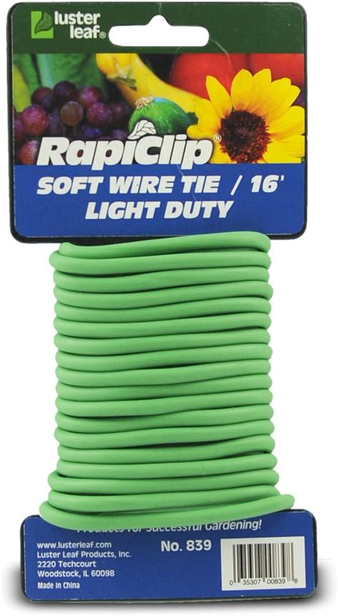 Luster Leaf Rapiclip Light Duty Soft Wire Tie 839 Uk Garden