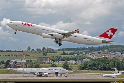 Hb Jmf Swiss Airbus A340 300 At Zurich Photo Id 730403 Airplane