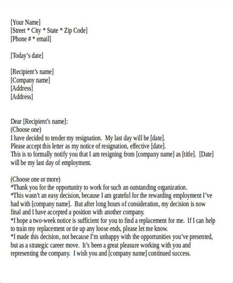 Resignation Letter Sample For Personal Reasons Doctemplates Hot Sex Picture