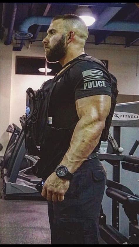 Scruffy Men Handsome Men Police Workout Mens Uniforms Hot Cops Muscle Hunks Beard Muscle