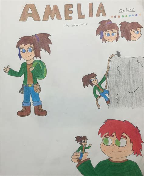 Character Reference Sheet Amelia By Shadowthecartoonist On Deviantart