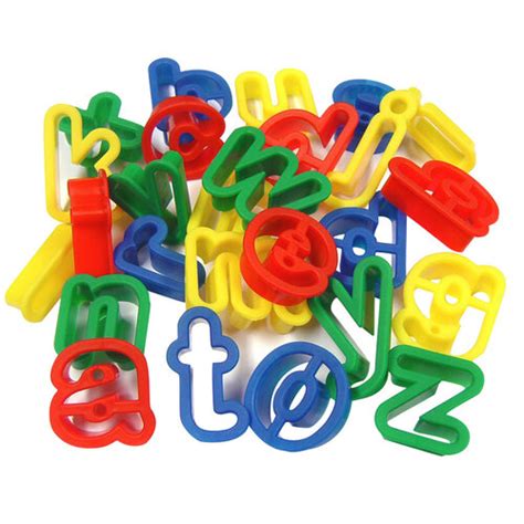 Plastic Dough Cutters Lower Case Alphabet Pack 26 In Arts And Crafts